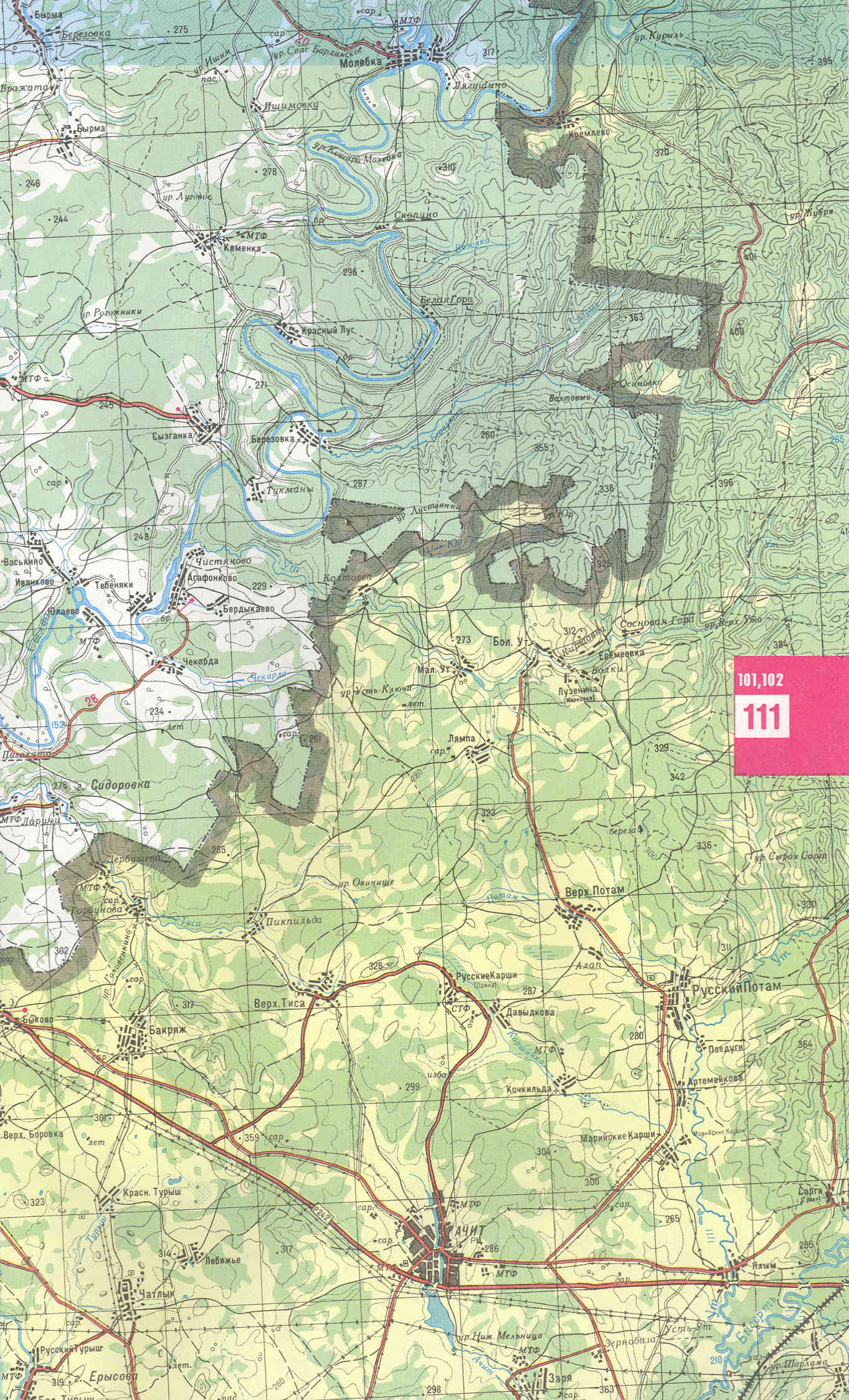 Карта Пермского края